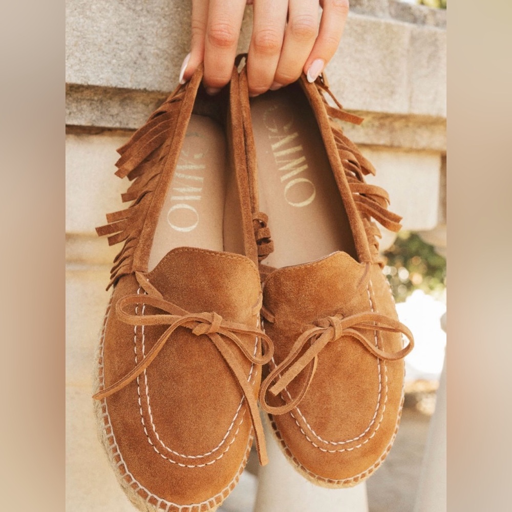 GAIMO
Chelo Espadrille fringe cognac suede 39/9